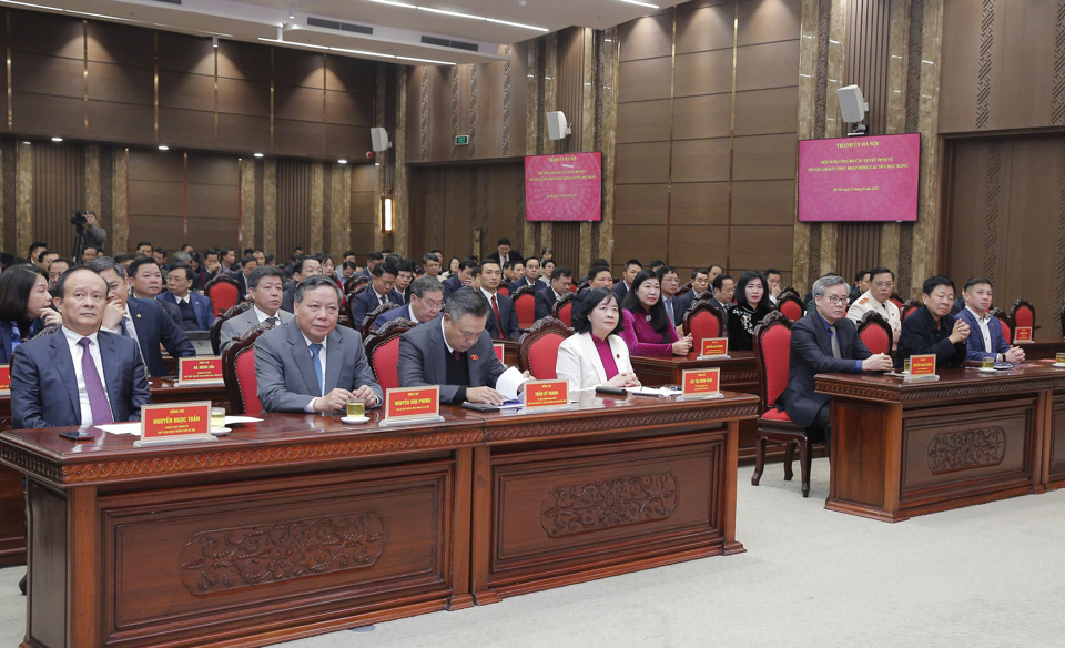 An der Konferenz nahmen Delegierte aus der Innenstadt und aus Hanoi-Stadt teil.