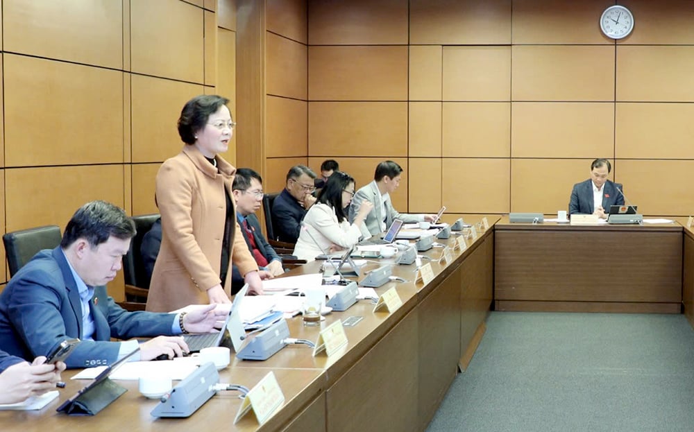 The National Assembly Delegation of Yen Bai province discussed the Draft Law on Government Organization and the Law on Local Government Organization.