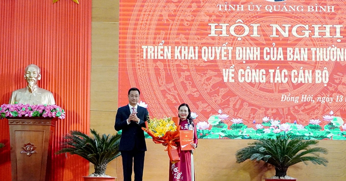 Chairman of the Quang Binh Provincial Fatherland Front was appointed to hold the position of Secretary of the Dong Hoi City Party Committee.