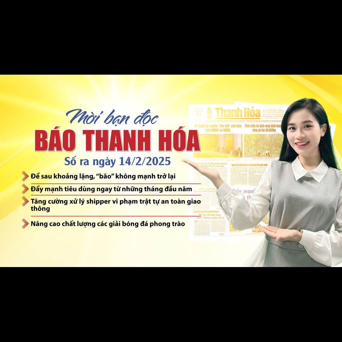 Mời bạn đọc báo Thanh Hóa số ra ngày 14/2/2025