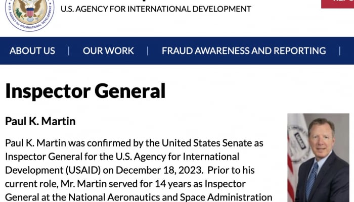 USAID inspector general fired after 'terrorist funding' report