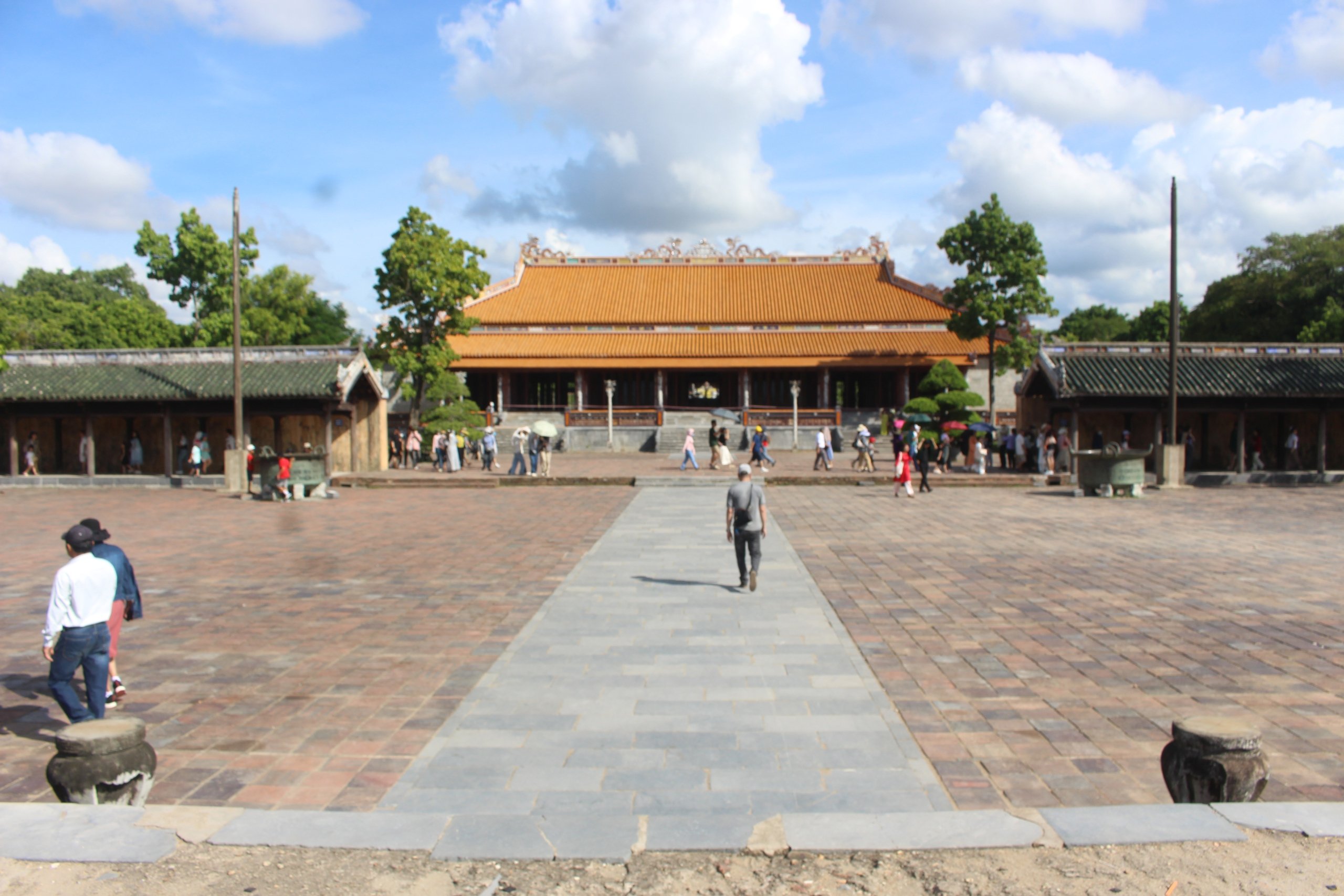 The remaining foundation of the palace in the Forbidden City of Hue has been restored.