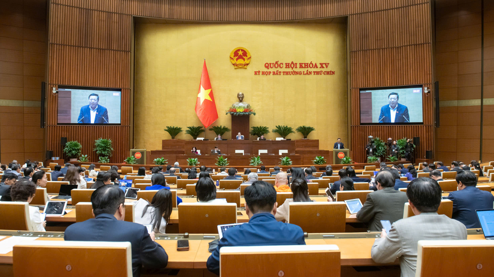 9º período extraordinario de sesiones, 15ª Asamblea Nacional. Foto: Quochoi.vn