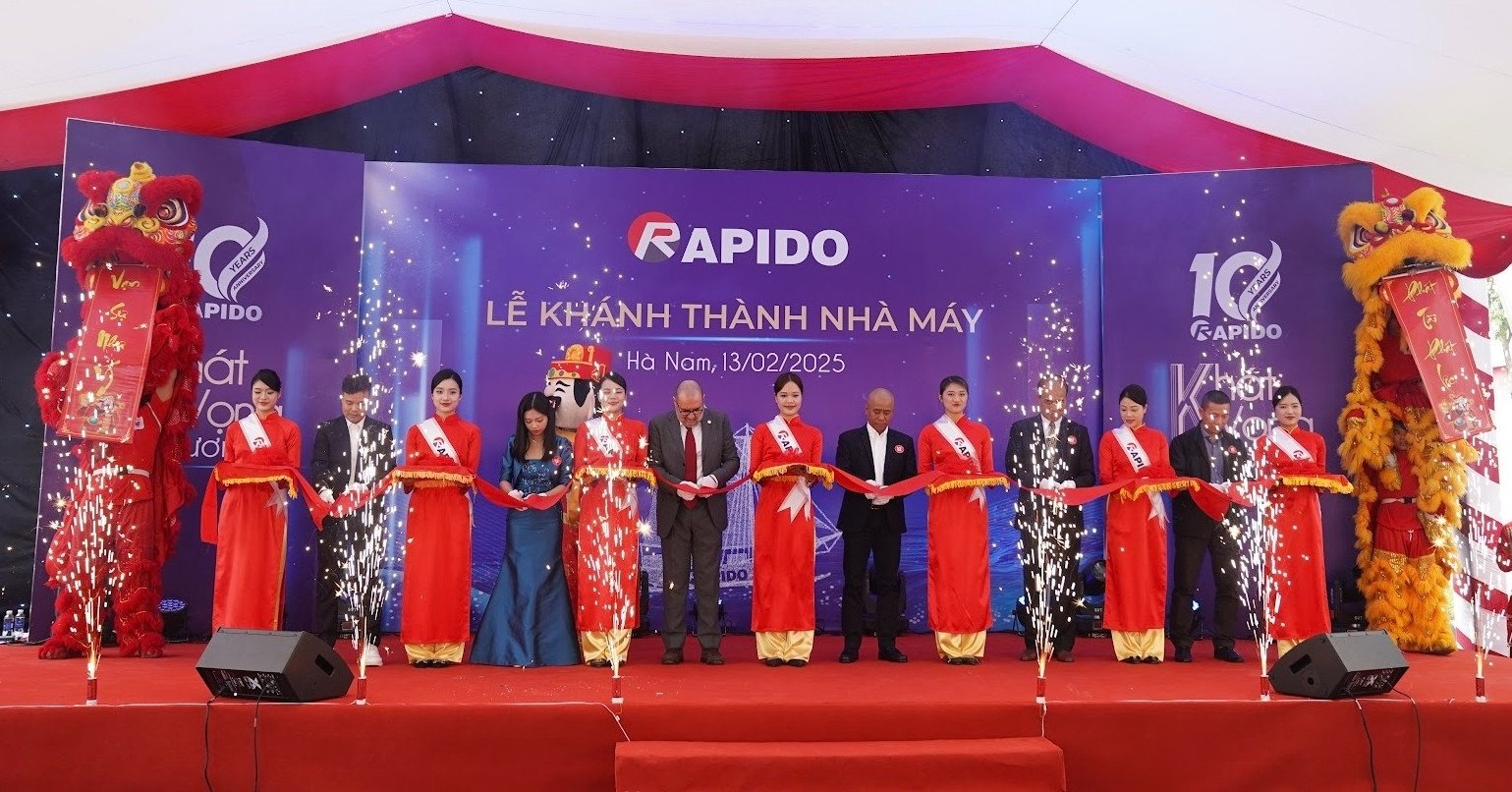 Rapido inaugura una fábrica de 40.000 m2 en Ha Nam