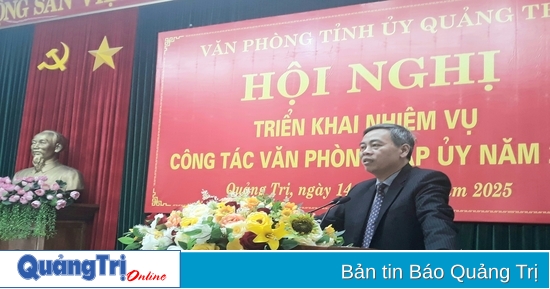 Triển khai nhiệm vụ công tác văn phòng cấp ủy năm 2025