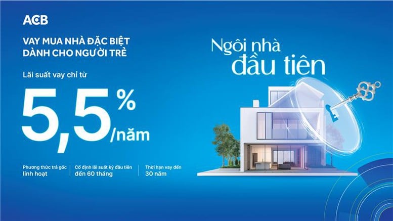 ACB tiên phong cho vay mua nhà đặc biệt dành cho người trẻ