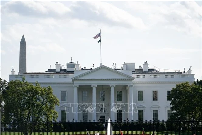 Vue à l'extérieur de la Maison Blanche à Washington, D.C. (Photo : THX/TTXVN)