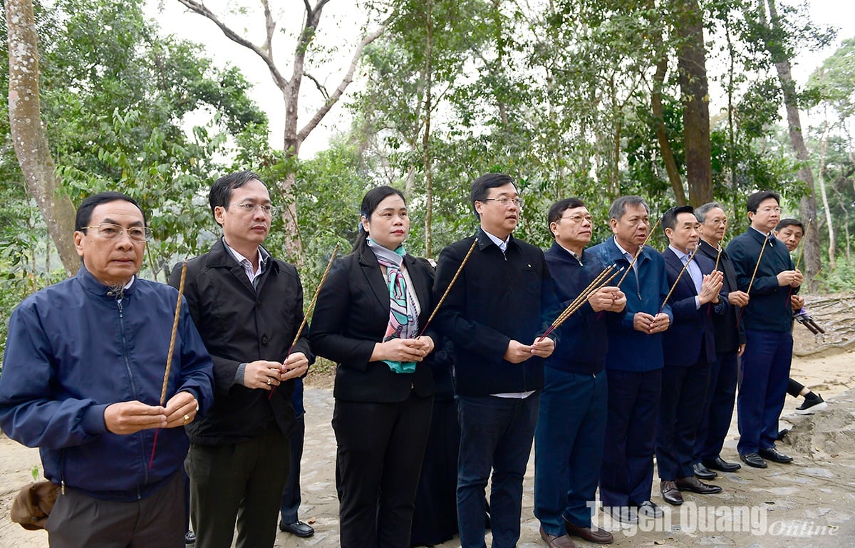 Delegation von Abgeordneten der Nationalversammlung der Provinz Dong Thap besucht die besondere nationale Reliquienstätte Tan Trao