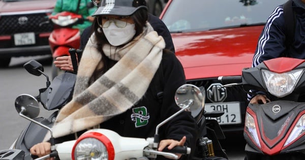 寒気が強まり、ハノイは雨が降り寒い