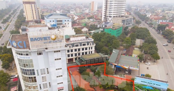 Primer plano de una serie de construcciones ilegales en la "tierra dorada" de la sucursal Nghe An - Ha Tinh de VCCI