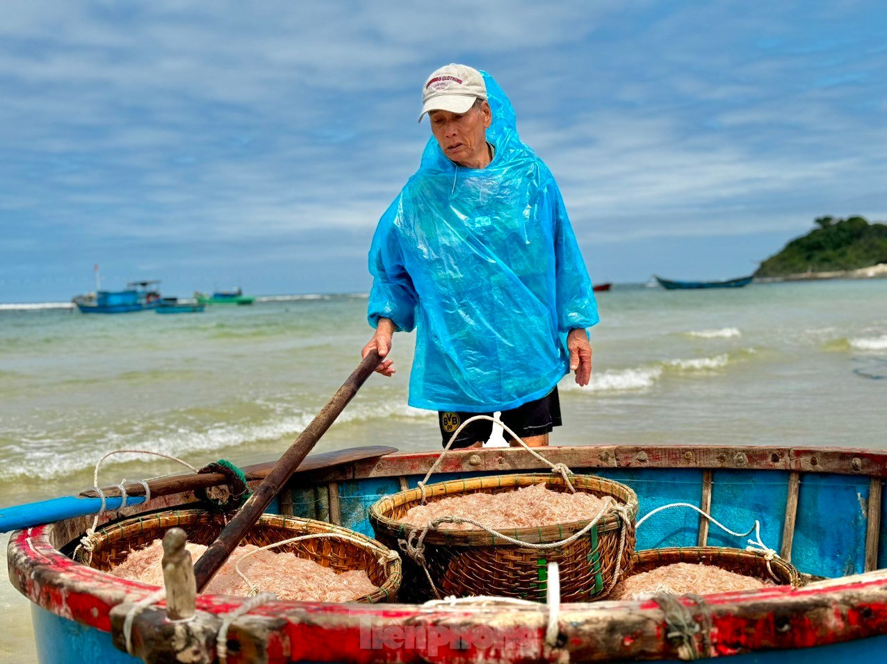 Les pêcheurs de Quang Ngai ont une récolte abondante de crevettes de mer, « gagnant bien » des millions de dongs chaque jour. Photo 9