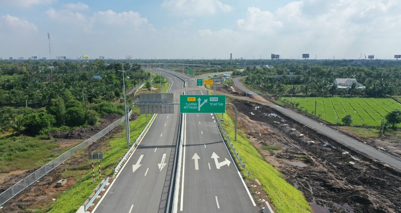 Investing nearly 40,000 billion VND to expand the Ho Chi Minh City - Trung Luong - My Thuan expressway