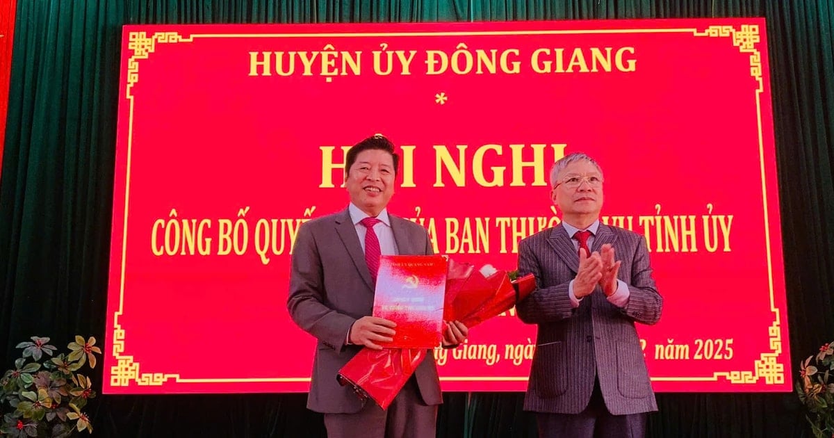 Mobilisation du président du Comité populaire du district de Dong Giang pour travailler au Comité populaire provincial