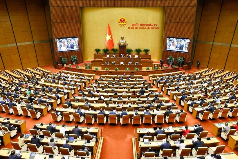 Vote to pass the Law amending and supplementing a number of articles of the Law on Organization of the National Assembly