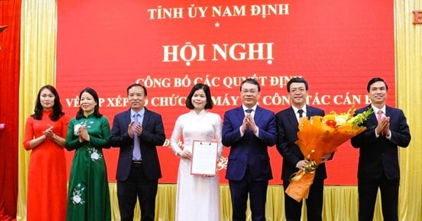 Nam Dinh announces decisions on organizational structure and personnel work