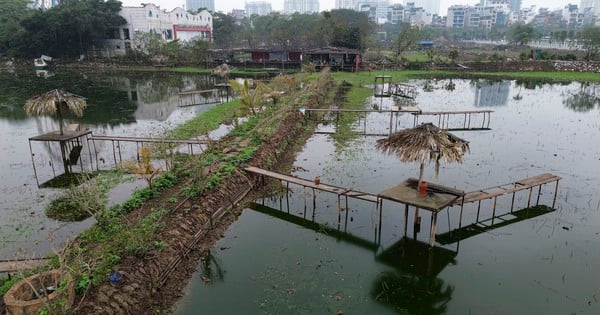 Hiện trạng nơi trung gian dẫn nước thải đã qua xử lý vào hồ Tây để hồi sinh sông Tô Lịch