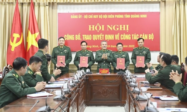 Trao 39 quyết định điều động, bổ nhiệm cán bộ tại Bộ đội Biên phòng Quảng Ninh