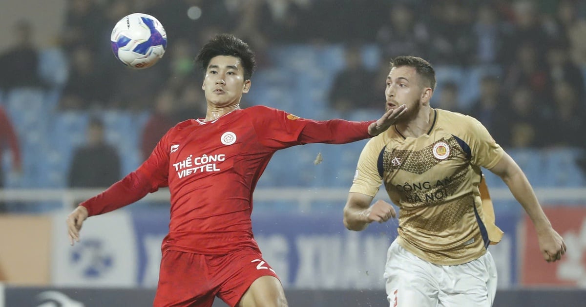 Defeating CAHN Club, The Cong Viettel won the first leg of V-League