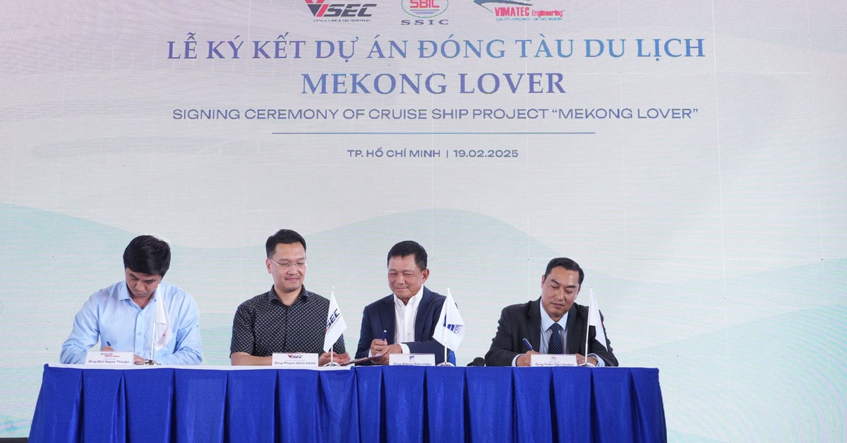 Construction of luxury cruise ship project in Ho Chi Minh City begins, changing Mekong River tourism