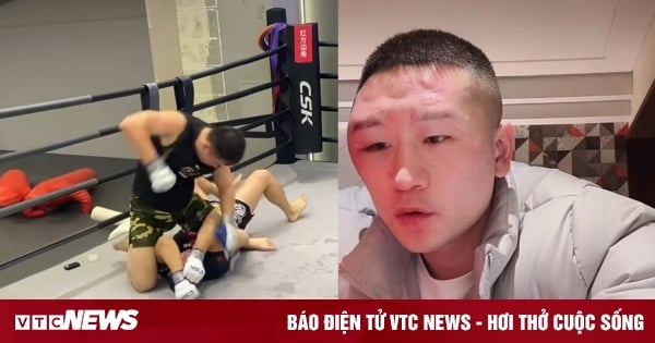 Bei einem Kampf gegen den Weltmeister schwoll das Gesicht des chinesischen Boxers an