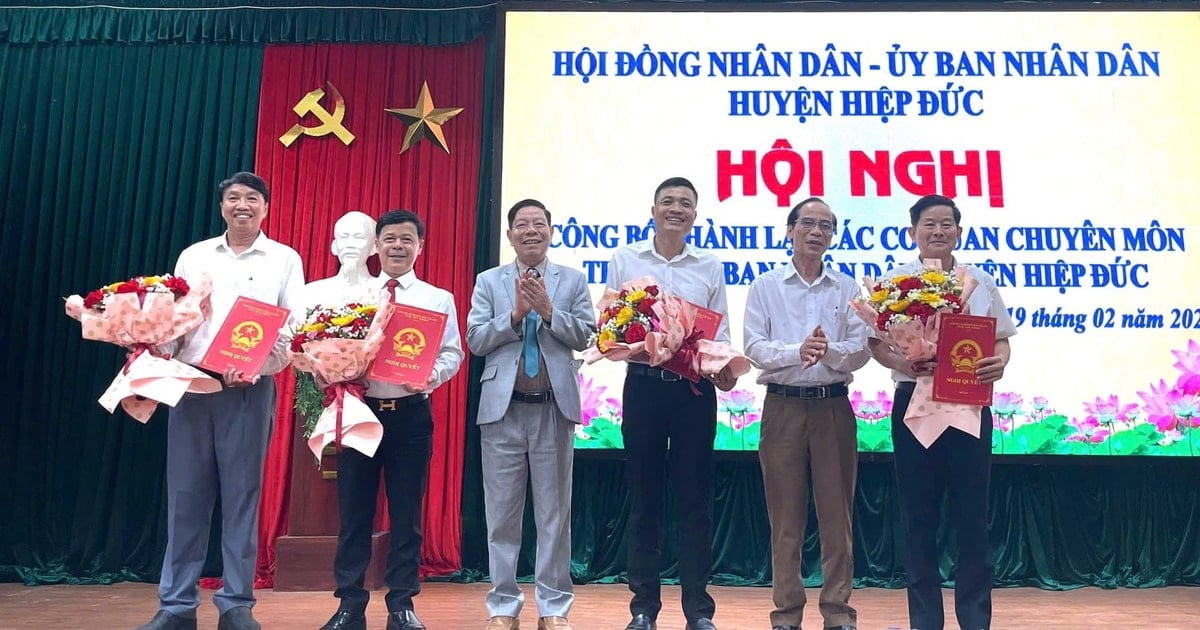 Establish specialized departments under the People's Committee of Hiep Duc district and the Propaganda and Mass Mobilization Committee of the District Party Committee.