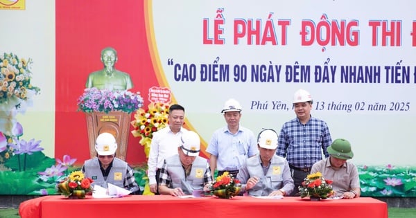 Los principales contratistas compiten en horas pico de 90 días y de 90 noches para acelerar el progreso de la autopista Chi Thanh