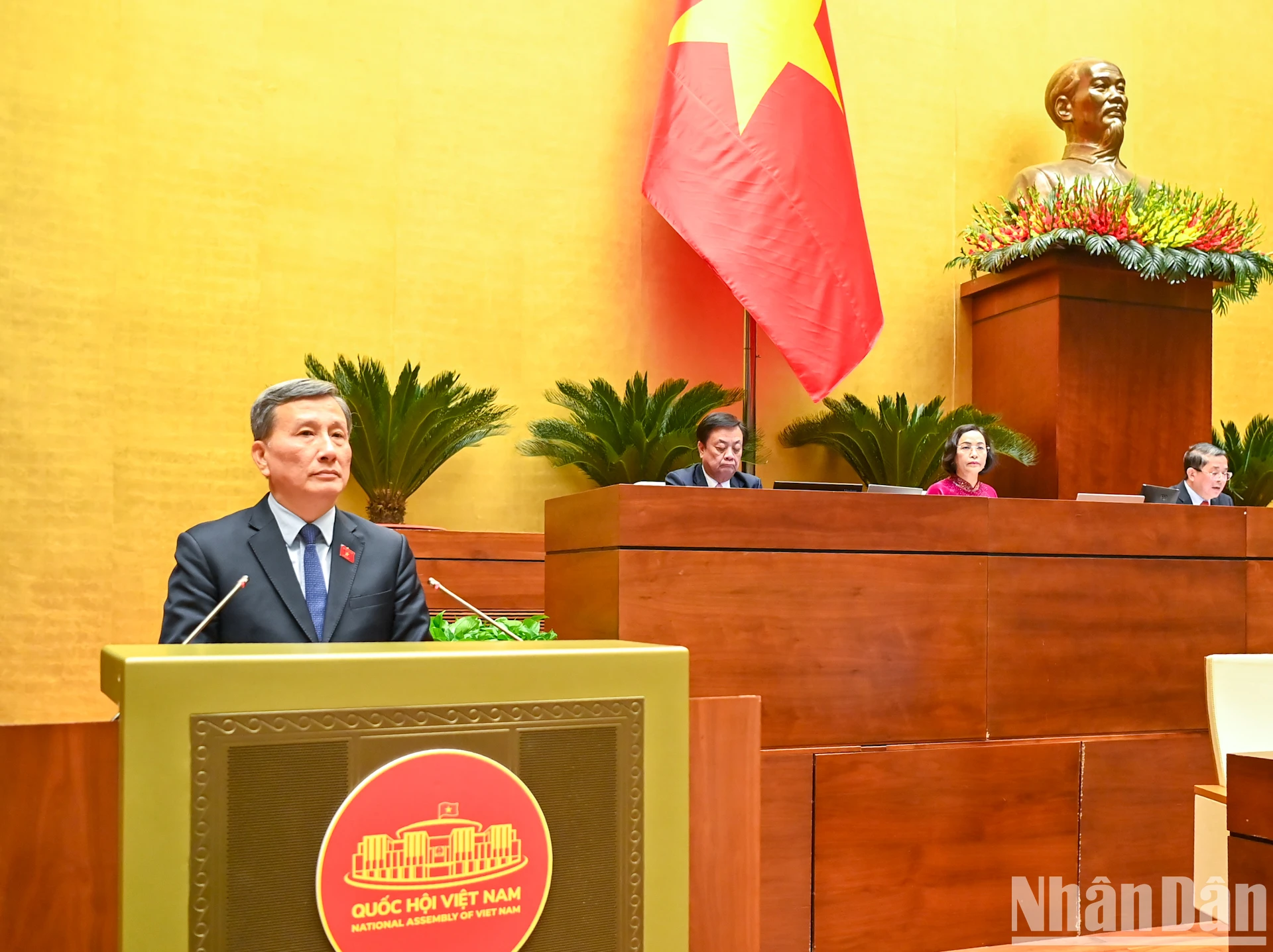 [Photo] Closing of the 9th Extraordinary Session, 15th National Assembly, photo 6