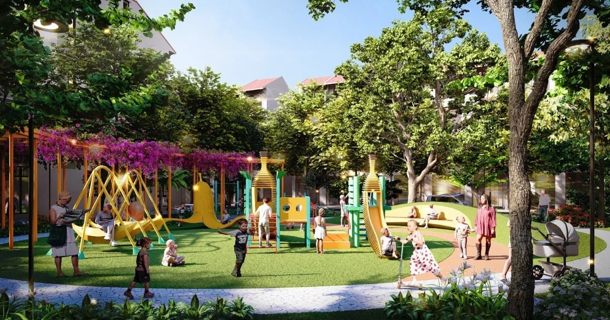 Collection of "pocket parks" at Sun Urban City Ha Nam