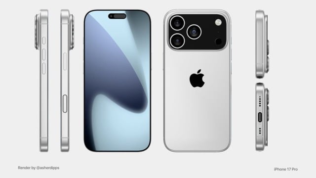 Revealing the rendering of iPhone 17 Pro