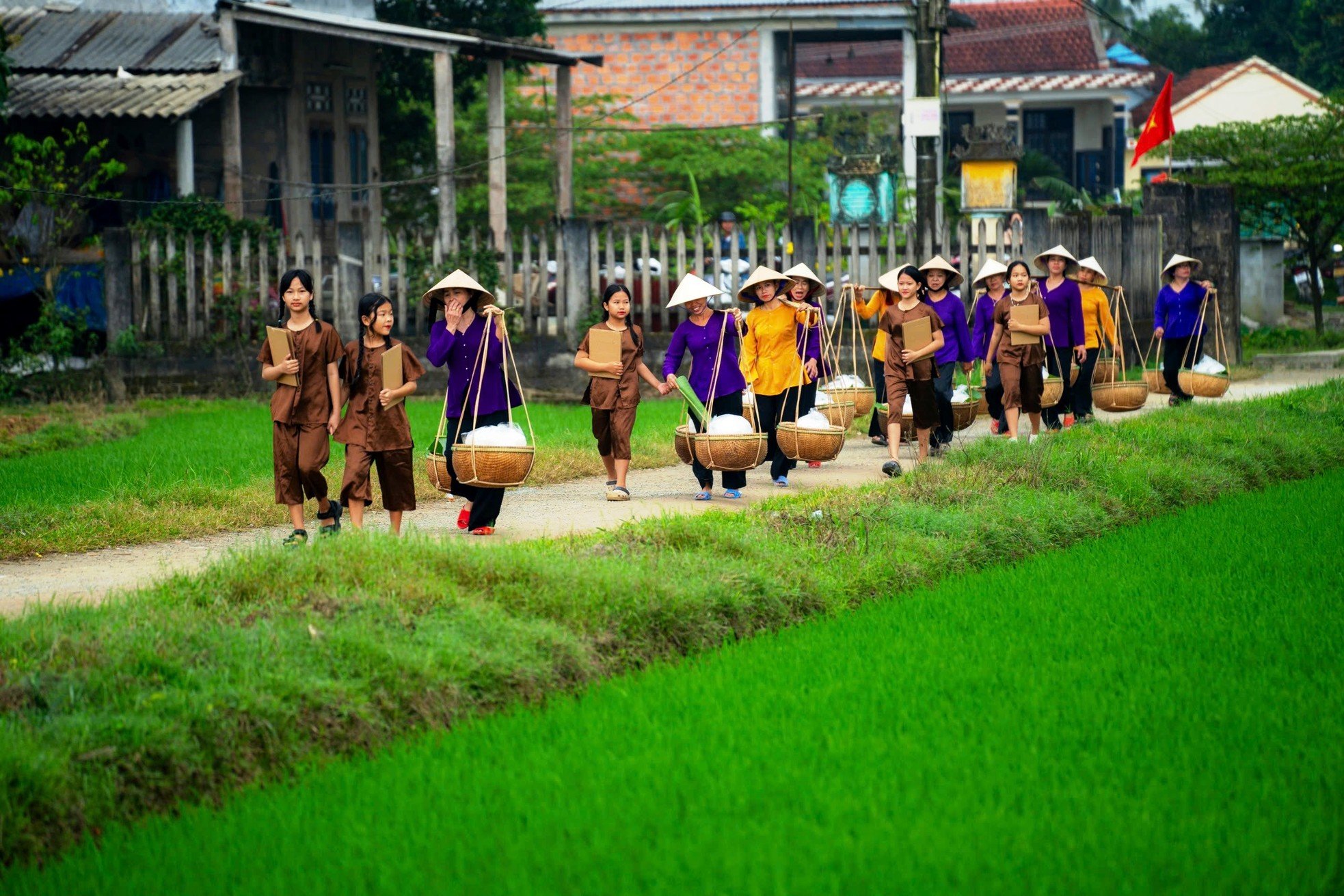 Special day of Hue traditional noodle village photo 12