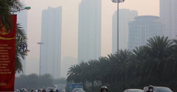 Today, February 20, Hanoi ranks first in the world in air pollution.