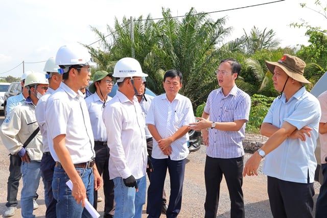 Aceleración de la ejecución del proyecto de modernización de la carretera nacional 30, tramo Cao Lanh - Hong Ngu, fase 3 - circunvalación de la ciudad de Cao Lanh