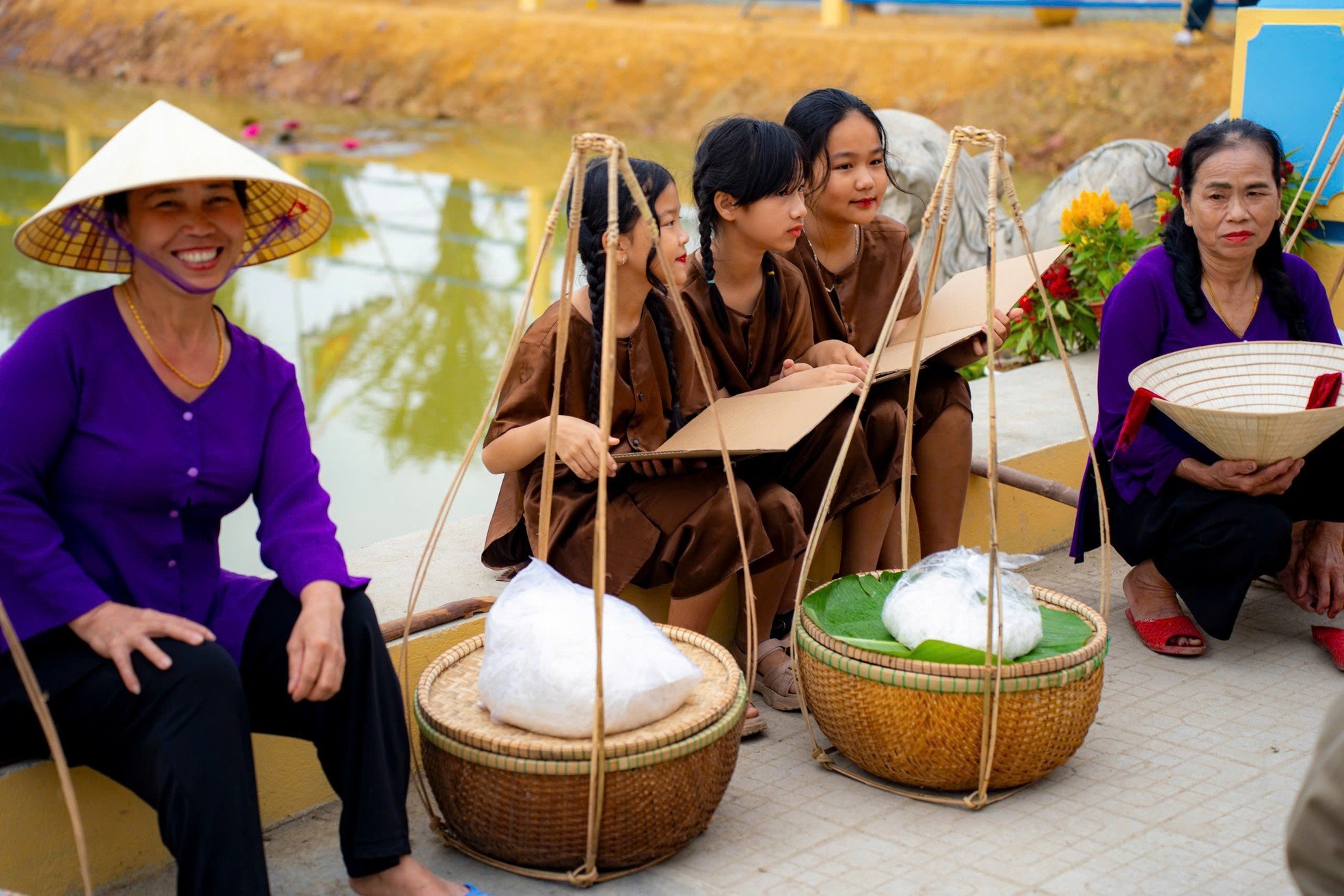 Special day of Hue traditional noodle village photo 15