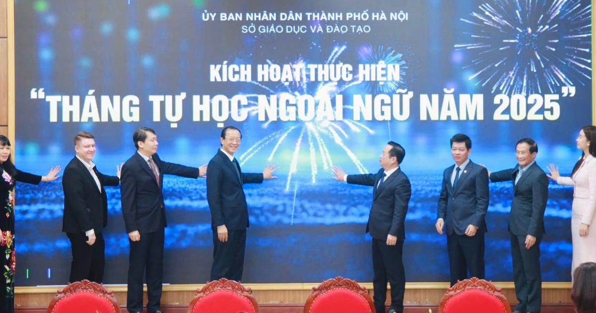 Hanoi startet offiziell den Monat des Fremdsprachen-Selbststudiums im Jahr 2025