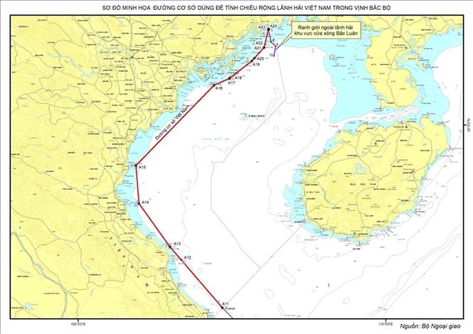 Declaración del Gobierno de Vietnam sobre la línea de base utilizada para calcular la anchura de las aguas territoriales de Vietnam en el Golfo de Tonkín