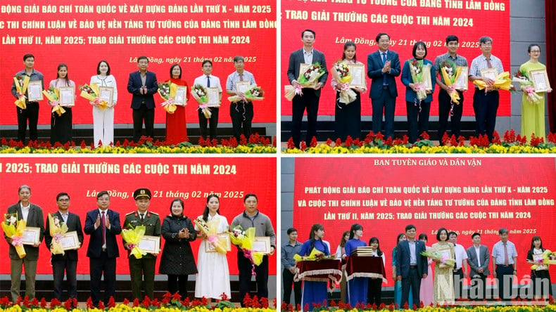 Lam Dong awards and launches political contest and journalism award on Party building photo 5