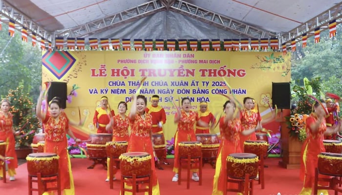 Spannendes traditionelles Fest der Thanh Chua Pagode im Jahr At Ty 2025