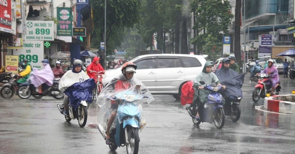 Pluie inhabituelle dans l'après-midi