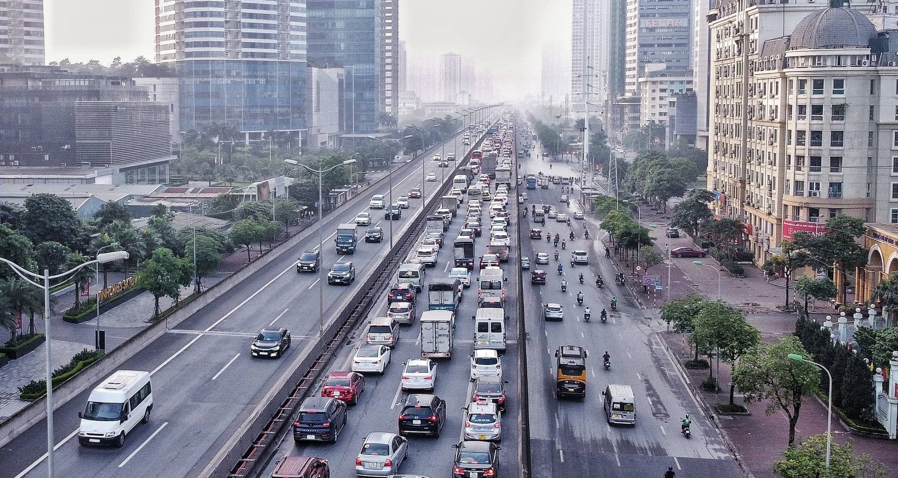 Hanoi invests more than 1,400 billion VND to build Hoang Quoc Viet - Pham Van Dong underpass