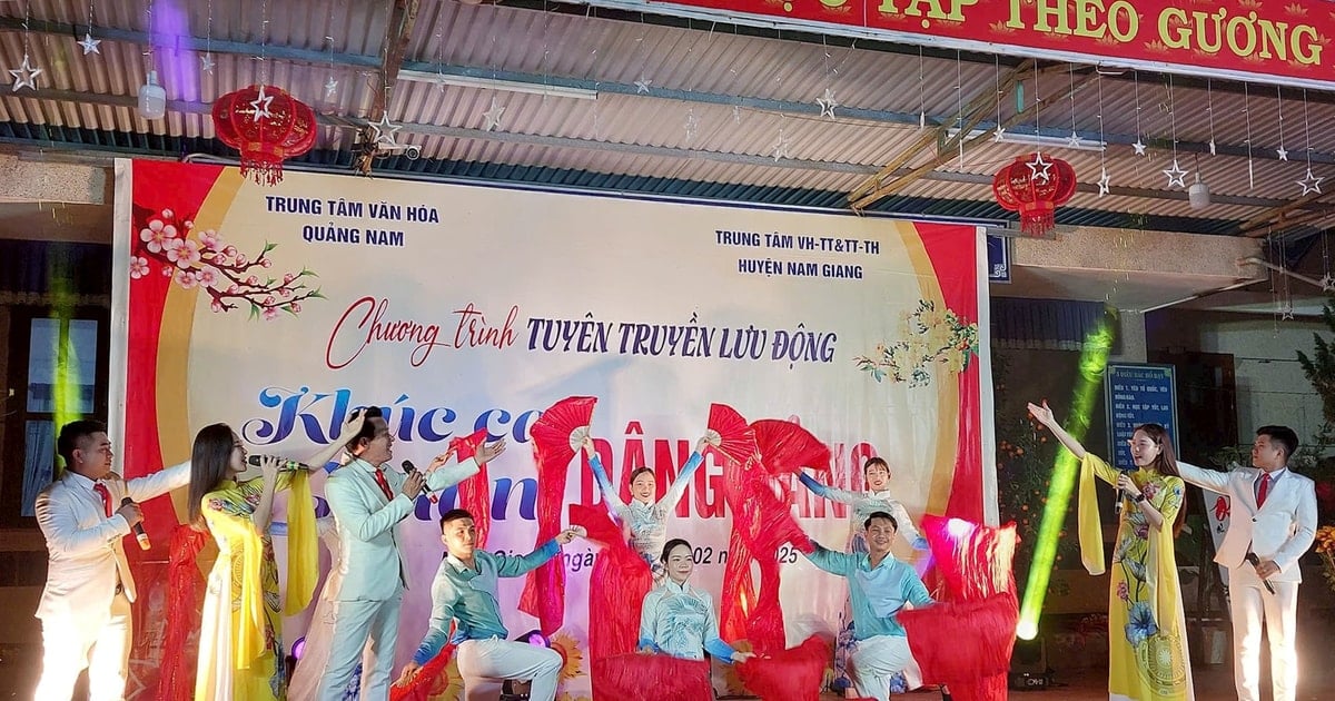 Trung tâm Văn hóa Quảng Nam tổ chức tuyên truyền lưu động “Khúc ca dâng Đảng”