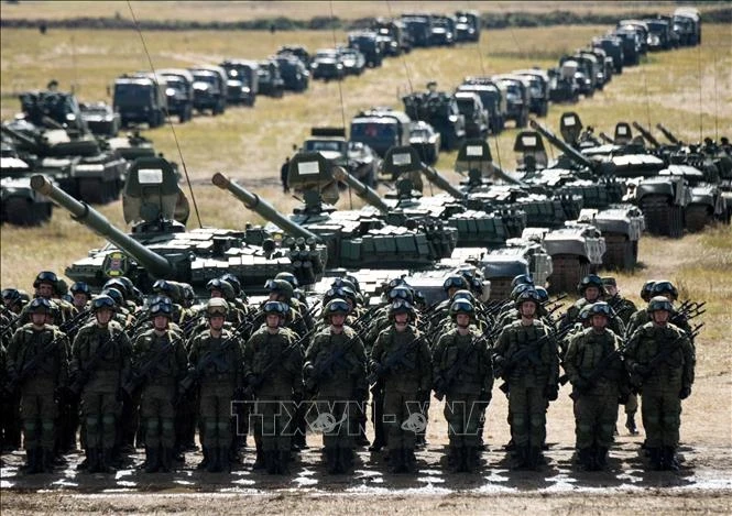 ロシア軍兵士が軍事演習に参加している。 （写真：AFP/VNA）