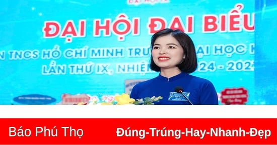 Deputy Secretary of the Youth Union of Hung Vuong University won the Ly Tu Trong award