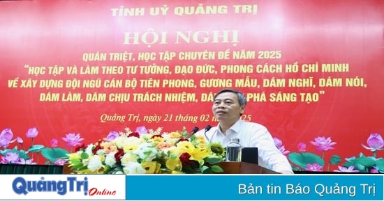 Quán triệt, học tập và làm theo tư tưởng, đạo đức, phong cách Hồ Chí Minh về xây dựng đội ngũ cán bộ