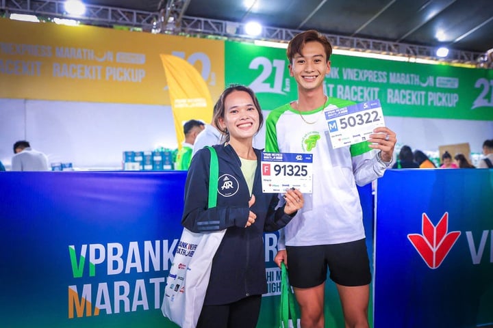 Hong Le también participó en la carrera nocturna de este año, de 42 km de distancia.