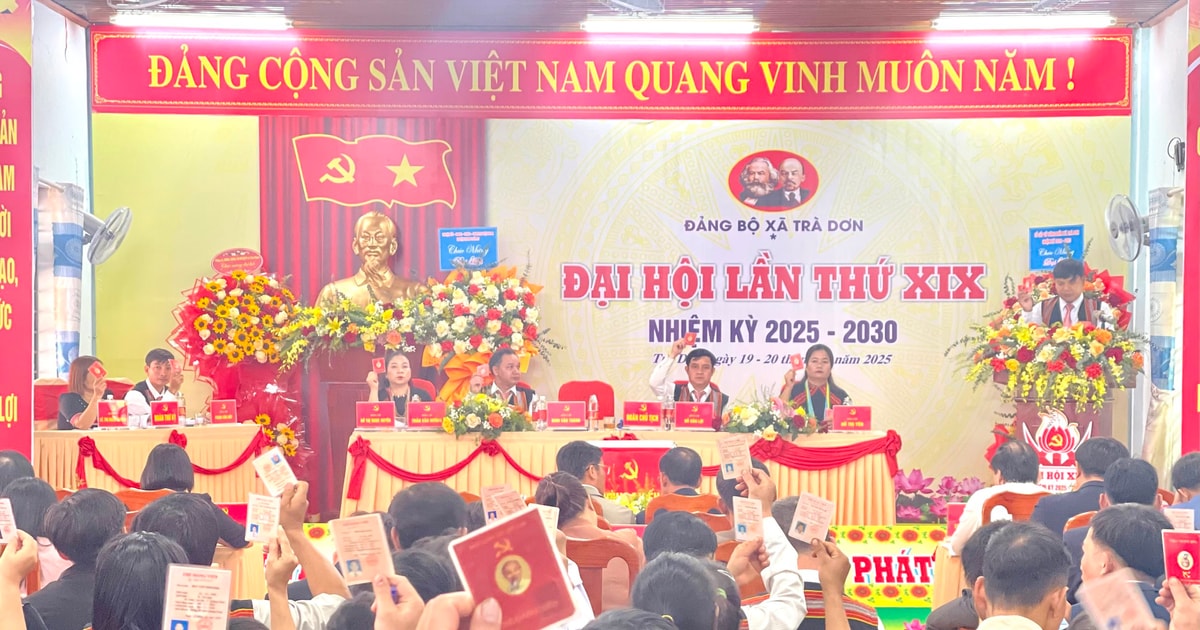 Mr. Dinh Van Thanh re-elected Secretary of Tra Don Commune Party Committee