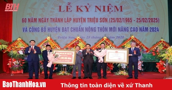 Huyện Triệu Sơn kỷ niệm 60 năm thành lập và công bố huyện đạt chuẩn nông thôn mới nâng cao