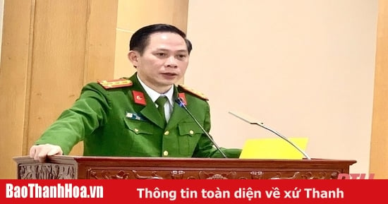 Colonel Trinh Van Giang is the Head of the Investigation Police Agency of Thanh Hoa Province Police.