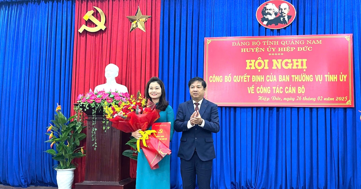 Đồng chí Phạm Thị Thanh giữ chức Bí thư Huyện ủy Hiệp Đức