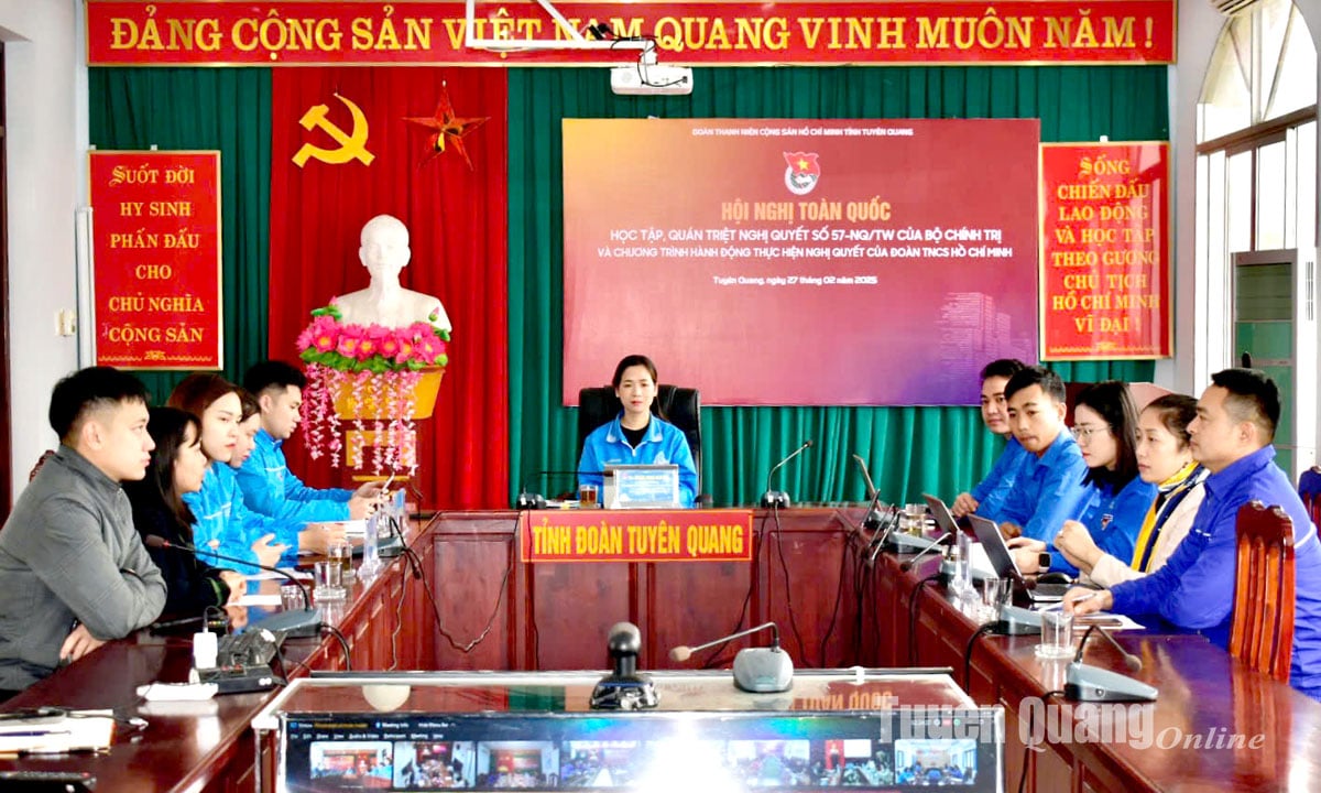 Trên 35.000 đoàn viên, thanh niên tham gia học tập, quán triệt Nghị quyết số 57-NQ/TW