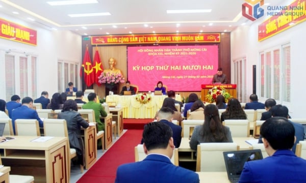 Mong Cai City People's Council, term XXI, held the 22nd session